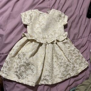 Carter’s cream and gold formal dress